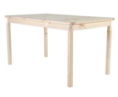 Ambientehome Garten Sitzgruppe Essgruppe Massivholz EVJE, Natur, 4-teiliges Set