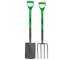 Draper 16566 Easy Find Gartengabel und Spaten, Karbonstahl
