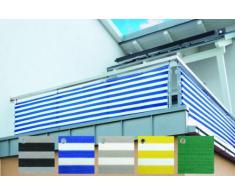 friedola Sichtschutz Windschutz Optima 90cm x 5m Balkonverkleidung (grau-schwarz)
