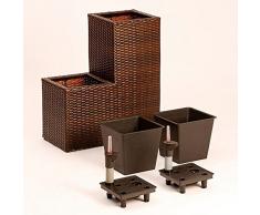 Outdoor-Rattan-Pflanztreppe mit Bewässerungssystem