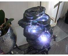 Springbrunnen Niagara mit LED Beleuchtung IN-&OUTDOOR Zimmerbrunnen Gartenbrunnen Luftbefeuchter
