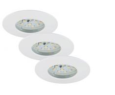 Briloner Leuchten 7204-036 LED Einbauleuchte, Einbaustrahler, LED Strahler, Spots, Deckenstrahler, Deckenspot, Lampen Wohnzimmer, led einbaustrahler 230v, Deckeneinbauleuchten, 5 Watt, 400 Lumen, Badezimmer / Bad geeignet IP44,
