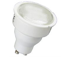 Xavax Energiesparlampe für Einbauleuchten, Strahler, Spots und Schienensystem, Reflektorform, Fassung GU10, 7 Watt, WarmweiÃ
