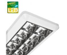 LED Rasterleuchte, LARA, Bürolampe 36W, max 2x26 LED, inkl. T8 LED, G13, Deckenleuchte, Büroleuchte, Bürobeleuchtung