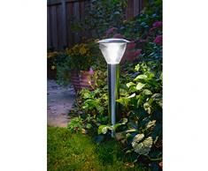 Dehner Solar Wegleuchte Premium exclusiv, ca. 66 x 18 cm, Edelstahl