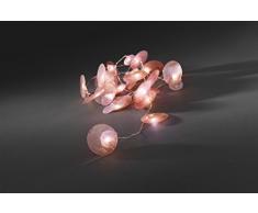 Konstsmide 3167-203 LED Dekolichterkette Perlmuttplättchen / für Innen (IP20) / Batteriebetrieben: 3xAA 1.5V (exkl.) / 20 warm weiÃe Dioden / transparentes Kabel