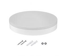 2er J&C® 2 Jahre Garantie IP40 18W 1200LM IP44 Rund LED Feuchtraumlampe Wannenlampe Deckenleuchte Deckenleuchte Naturweiß 4000K-4500K RA?80 Ø280*53MM