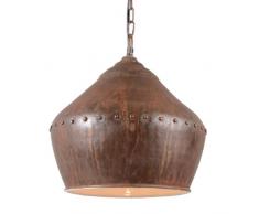 QAZQA Art Deco, Industrie, Klassisch / Antik, Landhaus / Rustikal Pendelleuchte Barun 33 verwittert Rost, Metal, Rund, Kugelförmig / für LED geeignet E27 Max. 1 x 60 Watt