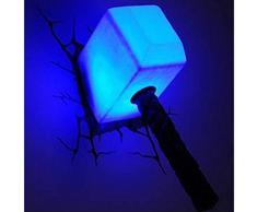 Philips Wandleuchte Thor Hammer 3D LED Lampe mit Sticker P15020GI