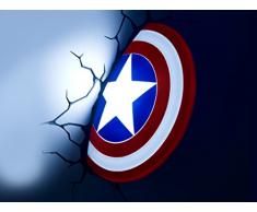 Philips Wandleuchte Captain America Schild 3D LED Lampe mit Sticker P15040GI