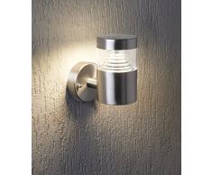 Edelstahl Design LED Wandleuchte 7 Watt Außenwandleuchte Wandstrahler Hausbeleuchtung L-Form