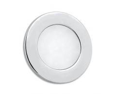 Dream Lighting 3.5W LED Unterleuchte/Einbaustrahler/Einbauleuchten/Einbauleuchte für Wohnwagen/Reisemobil/wohnmobil, warm weiß Beleuchtung Silberschale, 2 Stück in jeder Packung