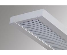 Büroleuchte Rasterleuchte Lampe T5 2x28W mit Osram EVG (Gehäuse weiß/ Raster weiß)