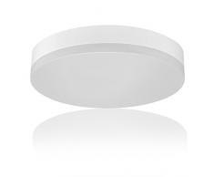 J&C® Lebensdauer mit 5 Jahre 18W 1200LM IP40 Rund LED Feuchtraumlampe Wannenlampe Deckenleuchte Deckenleuchte Naturweiß 4000K-4500K RA?80 Ø280*53MM