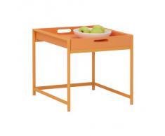 FMD Möbel 640-001 Tablett-Tisch Annika 44 x 40 x 40 cm, orange