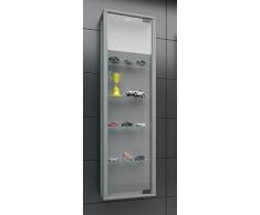 VCM 911791 Vitrine, Glas, silber, 18 x 33 x 115 cm