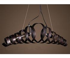 BAYCHEER Industrielampe Kronleuchter Eisen Lampe Länge 70cm Bar Loft Design Leuchte