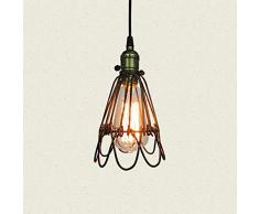 GBT Eisen Vogelkäfig Restaurant Kronleuchter Bekleidungsgeschäft Café Bartheke Retro Industrie Licht , Vintage Rust (Led-Leuchten, Warmes Licht, Weißes Licht, Kronleuchter, Innenbeleuchtung, Außenleuchten, Wandleuchten),vintage rust