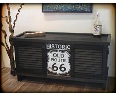 Hausbar, Truhe, TV-Board, Kolonialstil, Massivholz, Route 66