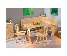 Links 30500140 Eckbank Eckbankgruppe Bank Esstisch 2 Stühle Kiefer massiv Landhaus Küche NEU