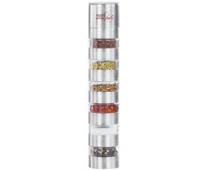 Melchioni Family 118700059 Gewürzständer, Gewürzturm, aus Metall