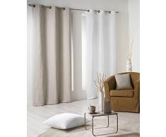 Douceur DIntérieur - 1604755, Vorhang Passanten , 140 X 260 Cm , Karoll , Baumwollpikee , Beige