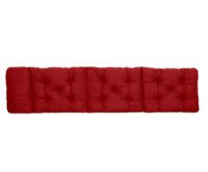 Ambientehome Deckchair Auflage für Liege, rot, ca 195 x 49 x 8 cm, Polsterauflage, Kissen