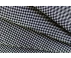 LINUM 4er Set Stoffservietten PETITE G0H schwarz weiß kariert 45cm x 45cm Minikaro, Serviette, Tischserviette, Tischtextilien, 100% Baumwolle