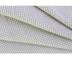 LINUM 4er Set Stoffservietten PETITE G15 grau und weiß kariert 45cm x 45cm Minikaro, Serviette, Tischserviette, Tischtextilien, 100% Baumwolle