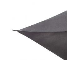 URBANARA Bettwäsche-Set “Bellvis“ – 100% reiner Leinen, Anthrazit – 1 Bettbezug 135x200 cm + 1 Kissenbezug 80x80 cm, 2-teiliges Set Leinen-Bettwäsche