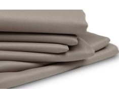Moondream Vorhang Blickdicht Uni, 145Â x 260Â cm 145 x 260 cm Grigio - Taupe - Occhiello