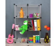 Büro Flur Regal Schrank Steckregal Wandregal Bücherregal in Weià Transparent