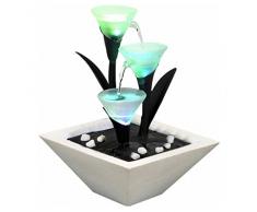 Zen'Light SCFV3TL Tulipa Zimmerbrunnen, weiß, 25 x 25 x 28 cm