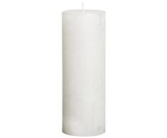 Rustikal 103667650302Â Metallic Stumpenkerze, Paraffin Wax, WeiÃ