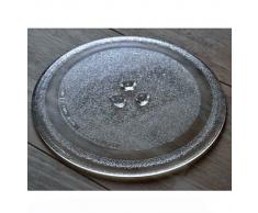 27 cm Universal Mikrowelle Ersatz Drehteller Glasteller Ersatzteil Microwelle Ersatzteller mit 27cm Durchmesser Teller Mikrowellenteller Microwellenteller