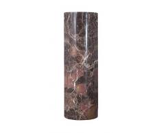 Marmor Vase massiv, runde Bodenvase oder Standvase: seltener bunter Marmor, Unikat aus Natur. Maße Ø/H: 19/59cm, Gewicht: ca. 20 kg