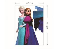 Er Yang-Motiv Room Deco Wandaufkleber Wandsticker, Motiv d ¨¦ COR art Wandsticker, Wandtattoo, Wandaufkleber/Wandsticker, für Wohnzimmer, mit Zitat-Schriftzug Anna with Elsa