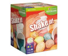 Heitmann Eierfarben 30054 - Bastelset Ostern 3 teilig, inklusive Shake it! Eierfarbe für ca. 12 Eier