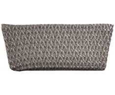 WENKO 20374100 Aufbewahrungskorb Chromo Grau - Badkorb, Polypropylen, 28 x 12 x 19.5 cm, Grau