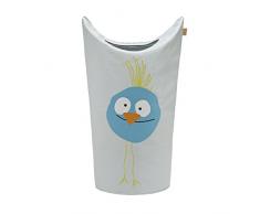 Lässig Laundry or Toy Bag Wäsche- oder Spielzeugkorb für Kinderzimmer, Wildlife Birdie