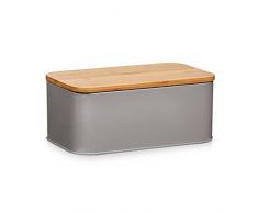 Zeller 25371 Brotkasten, Metall, taupe, 31 x 18 x 12.5 cm