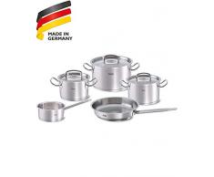 Fissler Topfset original-profi collection / 5-teilig / Edelstahl Kochtopf Set / mit Deckel / Kochtöpfe / Pfanne / Induktion Gas Elektro Ceran / - 084-123-05-004/0
