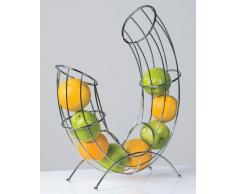 DESIGN OBSTKORB PIPE von XTRADEFACTORY Früchtekorb Obst Schale verchromt