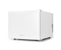 Klarstein Manhattan kleine Mini-Kühlschrank Minibar für Hotel Gastro und Zuhause (35 Liter, EEK B, Innenbeleuchtung, 2 Fächer, leise) weiß