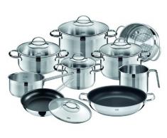 Silit Topf-Set 10-teilig Achat Schüttrand Glasdeckel Edelstahl poliert induktionsgeeignet spülmaschinengeeignet
