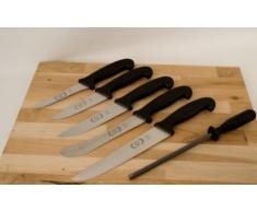 Fleischermesser Set Ro-Da 6tlg Schlachtermesser Set 3mm