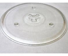 Mikrowelle Drehteller UNI DU = 270 mm / 27 cm / 27,0 cm Mikrowellenteller / Glasteller für Mikrowelle / Ersatzteller / Ersatz-Drehteller / Trapez Vertiefung (GLAS)