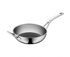 WMF Wok beschichtet à 28cm schwarz Profi Resist Edelstahlgriff Mehrschichtmaterial mit Wabenstruktur induktionsgeeignet Handwäsche