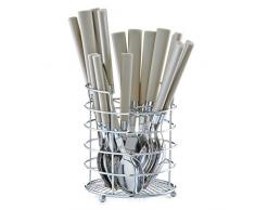 Zeller 24937 Besteck-Set, 17-teilig, taupe