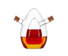 Essig- und Öl-Spender aus Glas, 2in1, Karaffe, edeles Design